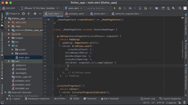 Flutter: GridView with API, Animation, Navigator смотреть онлайн