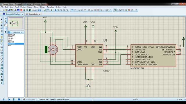 MSP430 Programming with Proteus- Interfacing of stepper motor with MSP430 | wave drive смотреть онлайн