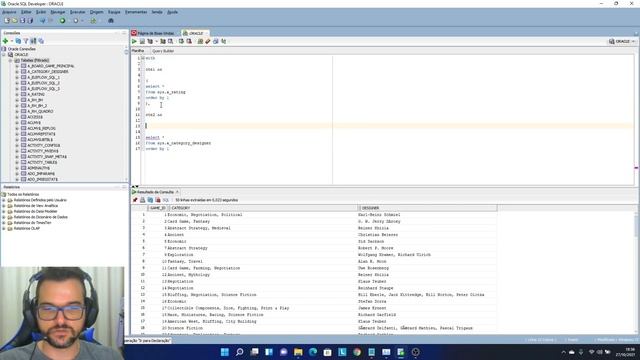 EXERCICIO 1 - SQL ORACLE - Qual designer possuí a maior media de avaliação de seus jogos publicados смотреть онлайн