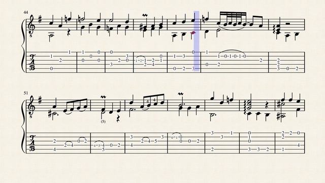 Air - Campion, François (1686 - 1746) - Tablature