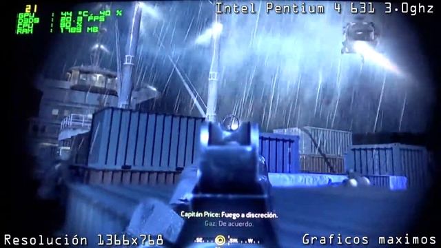 Call of Duty 4 - Intel pentium 4 631 3.0 / HD 6670 смотреть онлайн