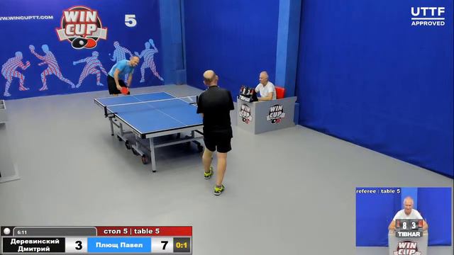 11:30 Деревинский Дмитрий 0:3 Плющ Павел стол 5 ЮГ-2 22.09.20 смотреть онлайн