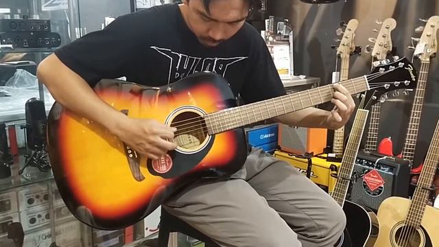 GITaR AKUSTIK FENDER SOUND JUARA!! - Fender FA125 смотреть онлайн