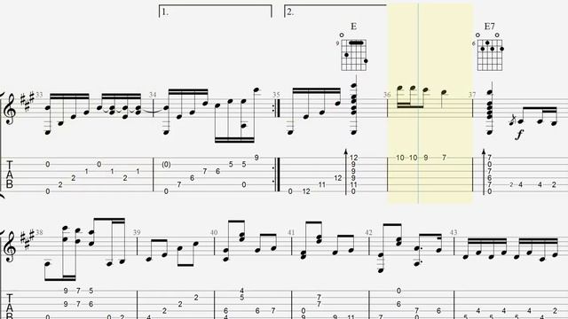 Happy New Year - ABBA - Guitar Classic Tab - Tone A смотреть онлайн