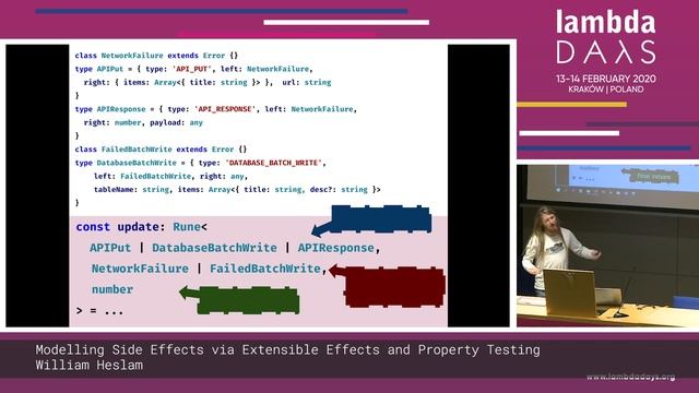 William Heslam - Modelling Side Effects via Extensible Effects (...) - Lambda Days 2020 смотреть онлайн