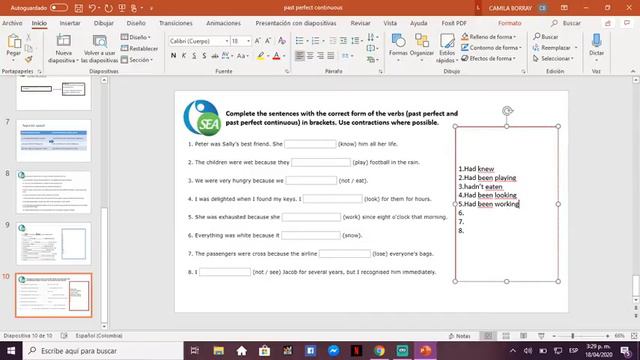 Ingles- Past perfect cotinuous смотреть онлайн