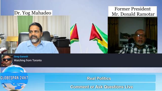 Real Politics~ Globespan 24x7 Program with Dr. Yog Mahadeo & Former President Donald Ramotar смотреть онлайн