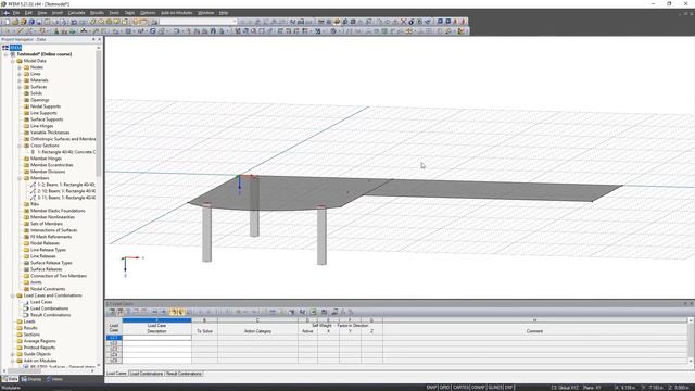Учебное пособие RFEM 5 для начинающих | 005 Ввод модели - Сечения, стержни и колонны смотреть онлайн