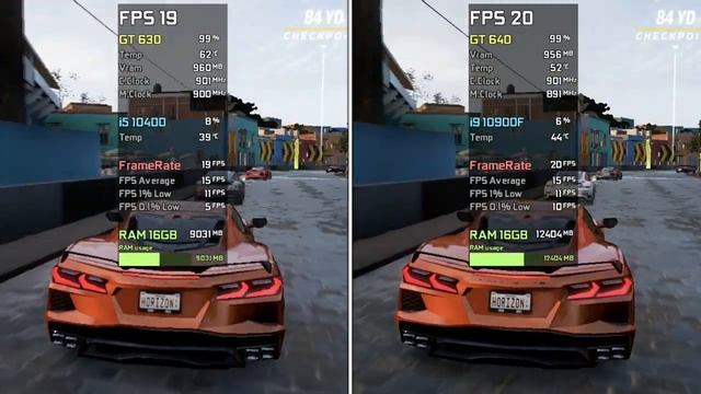 GT 630 Vs GT 640 - Test In 6 Games
