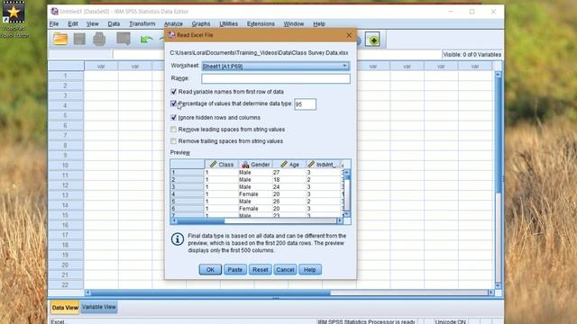 Import, Export & Save: Excel, CSV, Text in SPSS смотреть онлайн