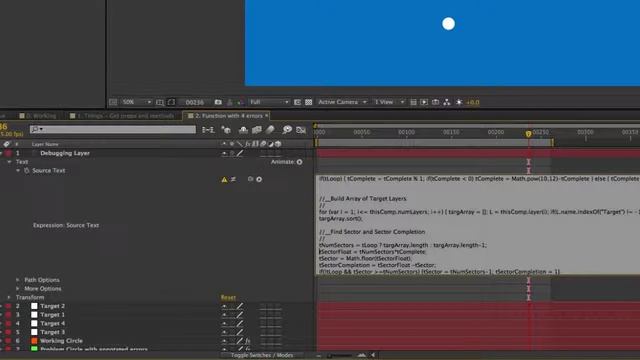 Методы отладки выражений в After Effects смотреть онлайн