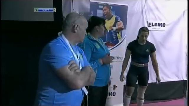 Women +75 Kg Clean & Jerk European Weightlifting Championships Tirana 2013
