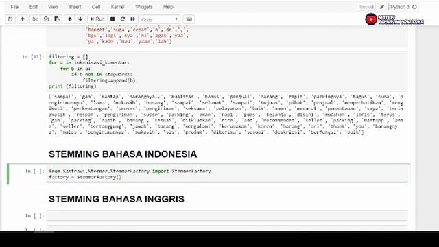 Stemming Menggunakan Phyton Anaconda смотреть онлайн