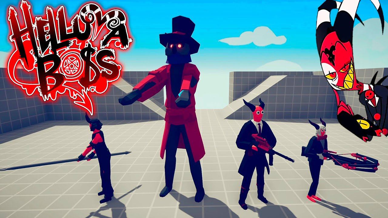 HELLUVA BOSS Vs 100 PEOPLE | TABS - Totally Accurate Battle Simulator