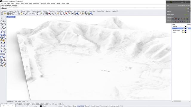 Convert Contour lines to 3D Terrain in Rhino смотреть онлайн