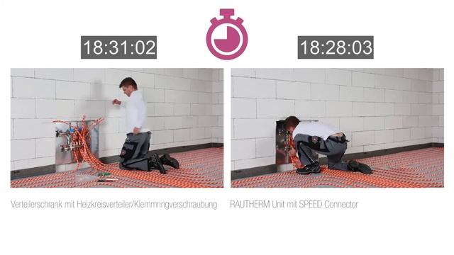 RAUTHERM SPEED Unit Vergleichsvideo Installation смотреть онлайн