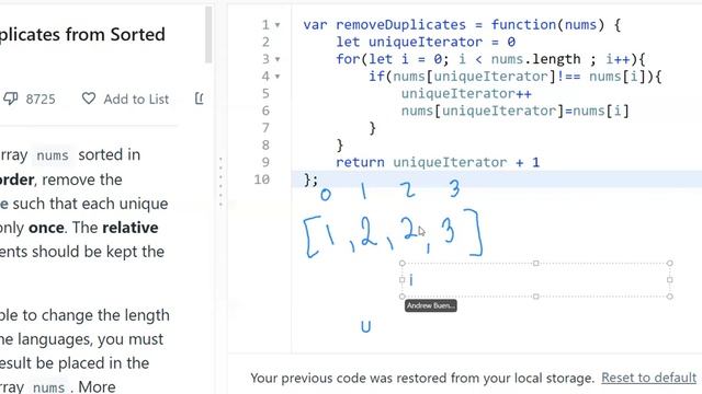 26. Remove Duplicates from Sorted Array javascript time and space complexity leetcode смотреть онлайн