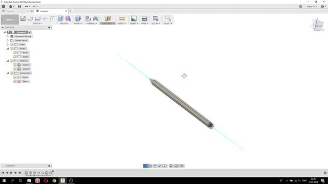 3. Рисуем карандаш. WEC (World Engineering Competition) - Fusion 360 смотреть онлайн