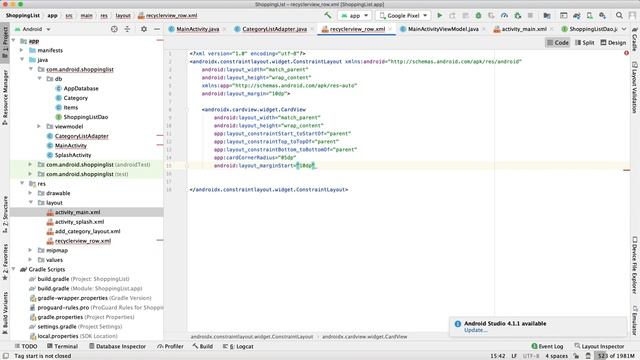 Project#1 Android Shopping List in Java using MVVM, Room(CRUD), RecyclerView, LiveData | 2021 смотреть онлайн