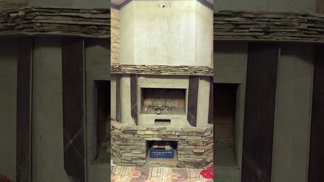Облицовка камина камнем. «Ремонт 48» ?8-951-309-79-19 смотреть онлайн