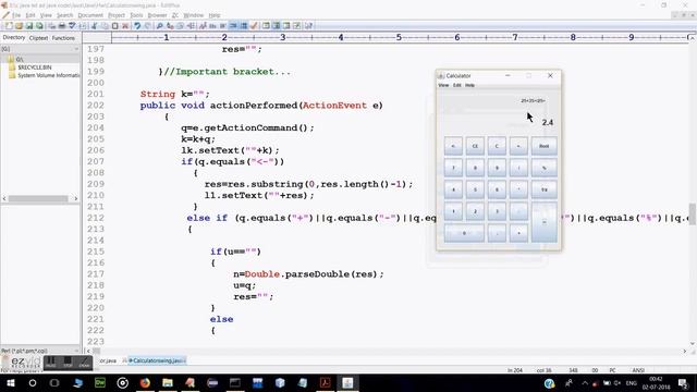 Windows Calculator in Swings JAVA FULL Tutorial смотреть онлайн