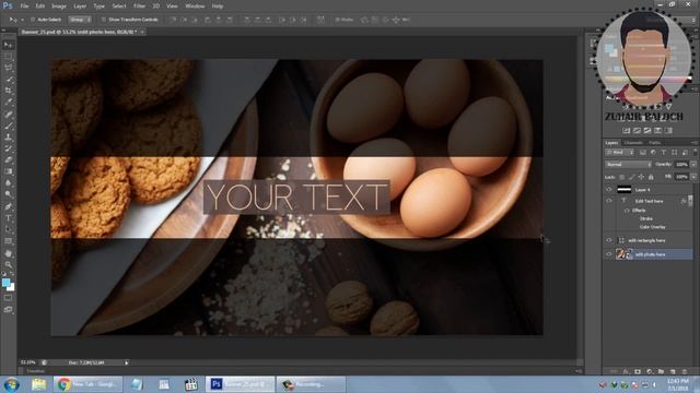 FREE Food Banner Template For YouTube Channel #25 Photoshop I Download смотреть онлайн