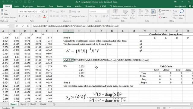 PLS-SEM (using SmartPLS 3.0) Part-4.4 Manual Calculations rho A смотреть онлайн