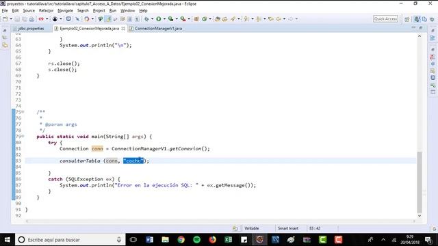 702 - Tutorial Java - Acceso a datos - Segundo paso - Manager de Conexiones y ResultSetMetaData смотреть онлайн