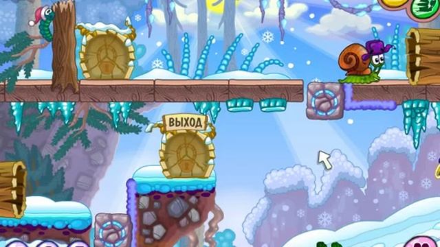Snail Bob 6: Winter Story - LEVEL 4 - 3 ЗВЕЗДЫ смотреть онлайн