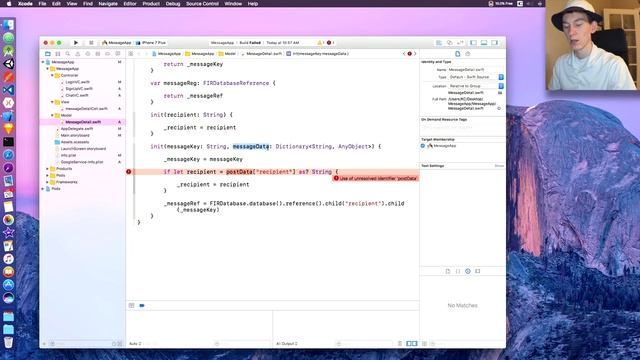 Making a Messaging App: Epsiode 3 (Swift 3 in Xcode) смотреть онлайн