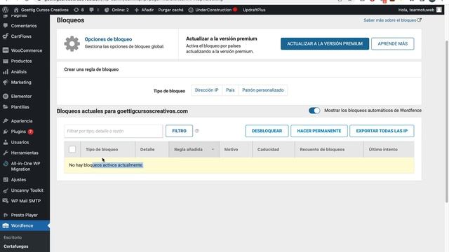 Cómo desbloquear usuarios bloqueados por el cortafuegos de Wordfence смотреть онлайн