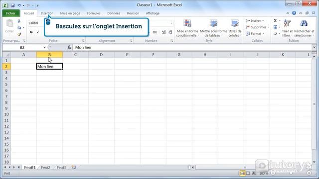 Comment insérer un lien hypertexte avec Excel 2010 ? смотреть онлайн