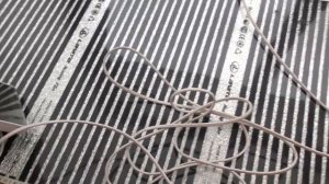 Тёплый  пол для подогрева рассады.