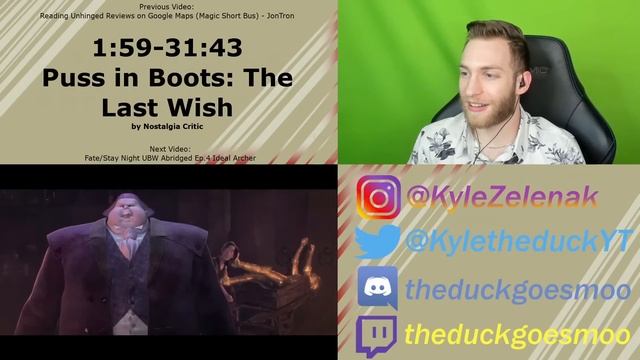 I HAD NO IDEA!!! Reacting to "Puss in Boots: The Last Wish" - Nostalgia Critic смотреть онлайн