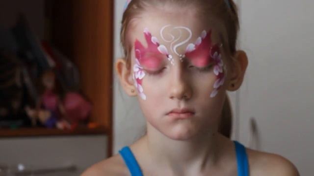 Face Paint flowers butterfly. Аквагрим мастер класс бабочка с цветами. смотреть онлайн