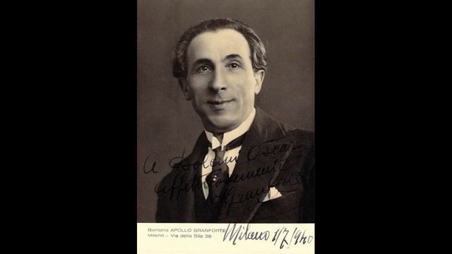 Apollo Granforte (baritone) - Cortigiani! ('Rigoletto' - Verdi) (1925) смотреть онлайн