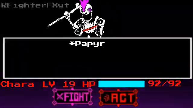 Undertale [Disbelief Papyrus Brutal/Master Mode Phase 5] Full Animation смотреть онлайн