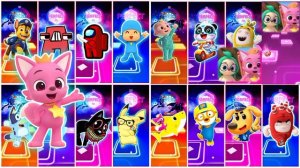 Pinkfong And Cocomelon 🆚 All Megamix Game Video - Baby bus 🆚 Oddbods Bubbles 🆚 Bluey 🎶 Who will win