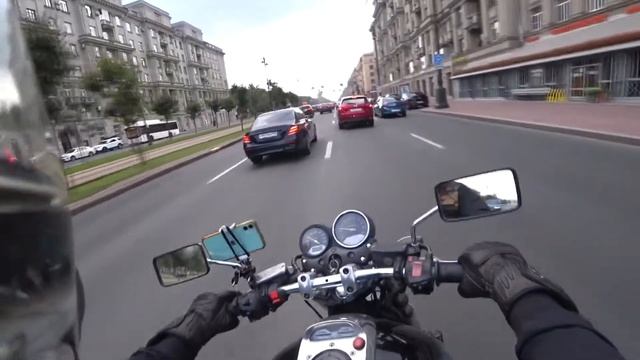 Хонда Х4 (НЕ ОБЗОР !!!) Впечатления и прохват на мото СПБ смотреть онлайн