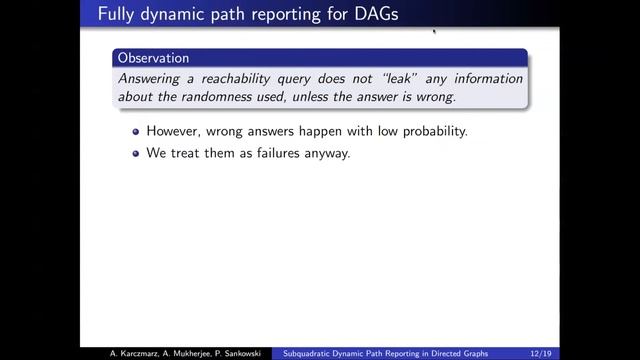 STOC 2022 - Subquadratic Dynamic Path Reporting in Directed Graphs Against an Adaptive Adversary смотреть онлайн