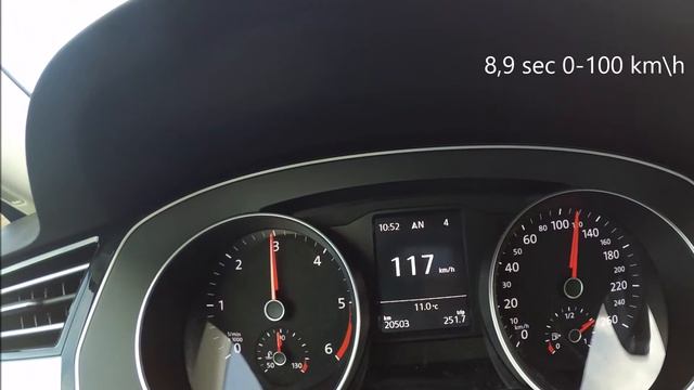 VW Passat Variant 2.0 TDI 2015 0-180 km\h acceleration смотреть онлайн