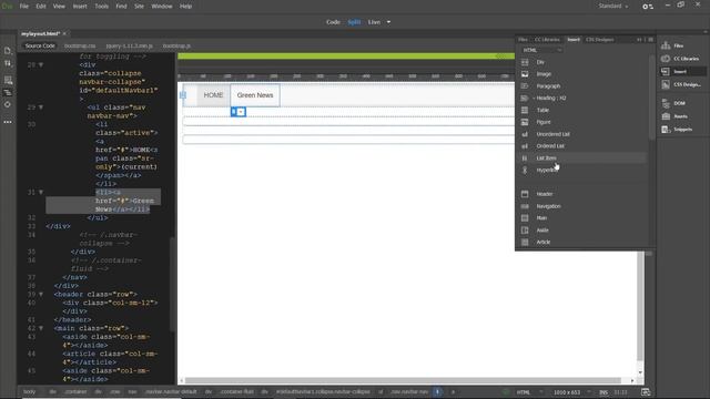 Dreamweaver 2017/2018 and Bootstrap Basic Navigation смотреть онлайн