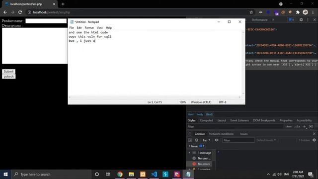 Cross Site Scripting [Patch PHP] смотреть онлайн