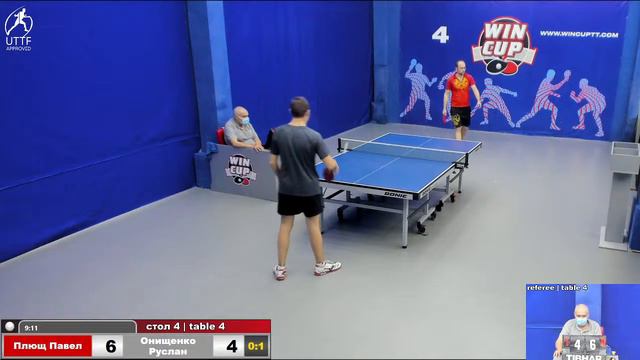 18:00 Плющ Павел 3-1 Онищенко Руслан стол 4 ЮГ-3 19.01.22 смотреть онлайн