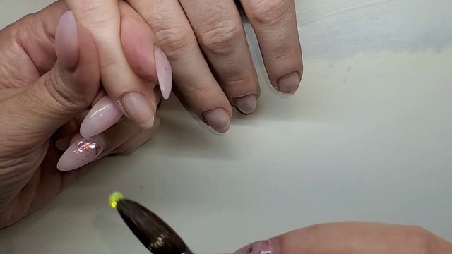 WATCH ME WORK | Peek-a-boo glitter nail design смотреть онлайн