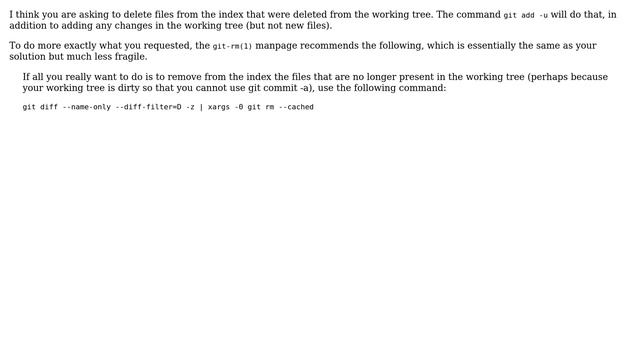 Remove all "deleted" files in Git (2 Solutions!!) смотреть онлайн