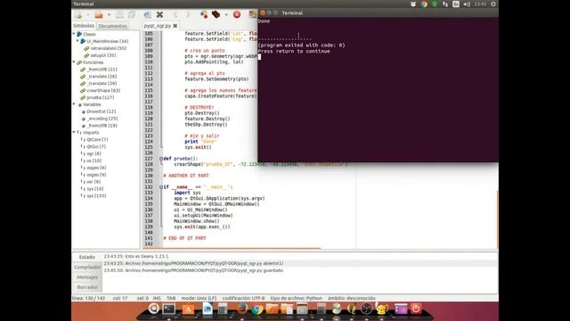 Problem using GDAL/OGR library for python and pyQT to create a shapefile смотреть онлайн