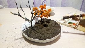 ДИОРАМА ОСЕННИЙ ЛЕС С ТАНКОМ Т-44. КАК СДЕЛАТЬ ДИОРАМУ СВОИМИ РУКАМИ.