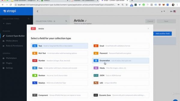 4. Build your first content type