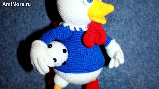 Амигуруми: схема Петуха Рональда. Игрушки вязаные крючком. Free crochet patterns. смотреть онлайн